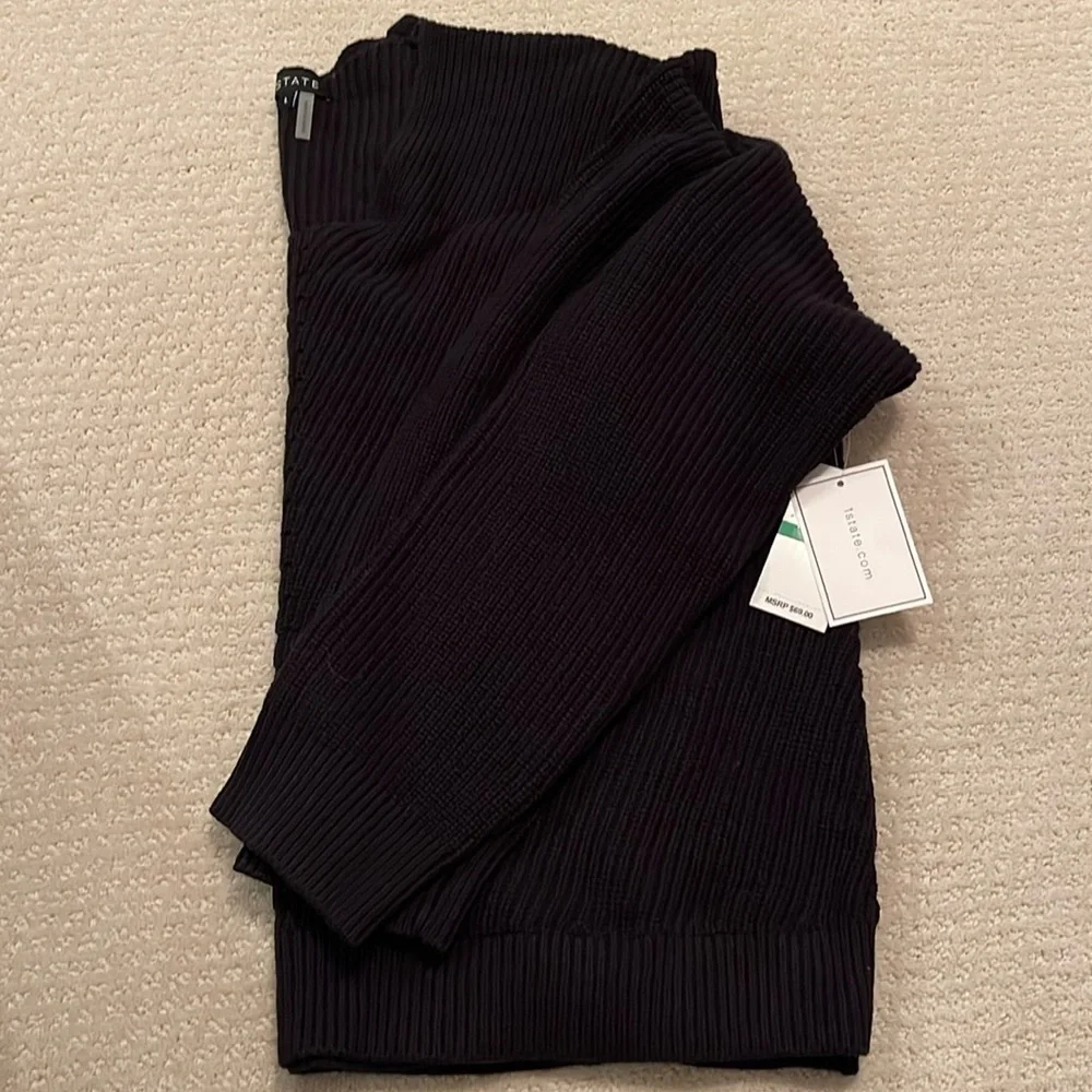 1.State Ribbed V neck sweater - Picture 2 of 5